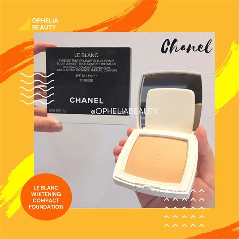 chanel le blanc whitening compact foundation spf 25|LE BLANC .